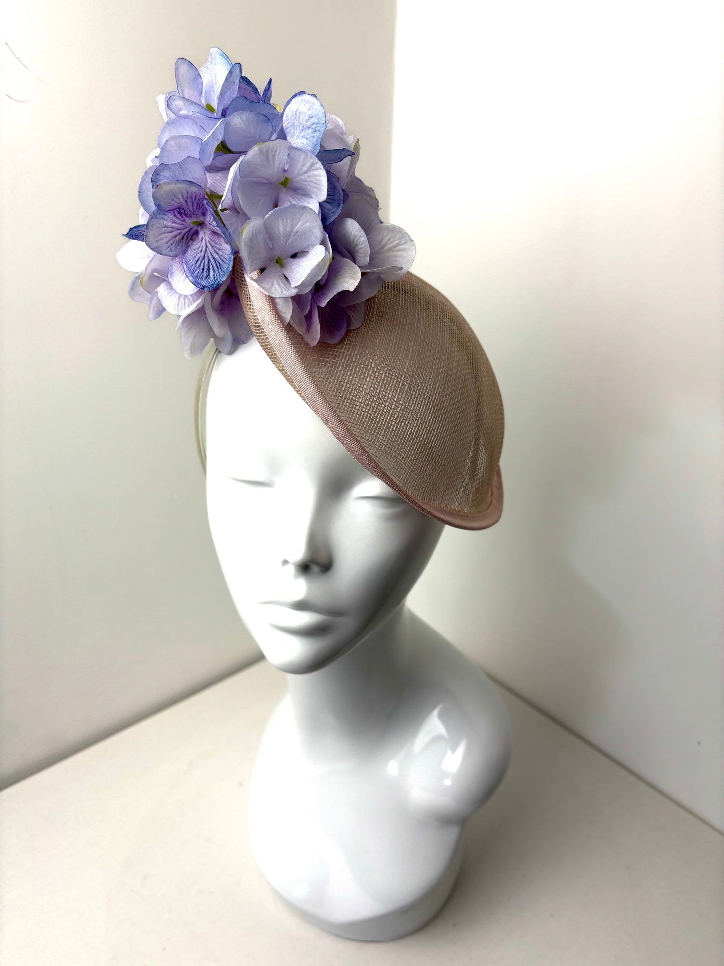 Bespoke Lilac Hydrangea Fascinator