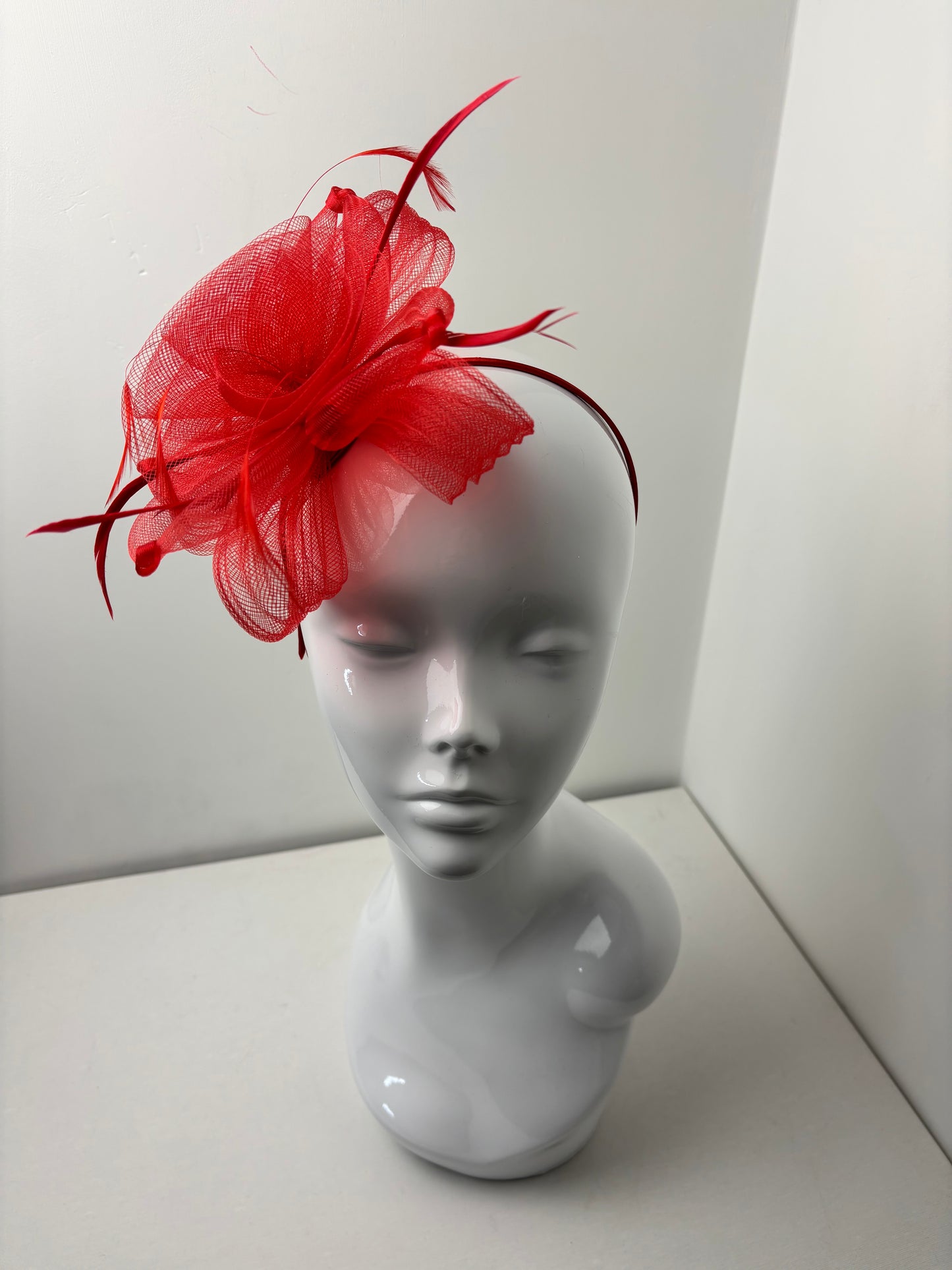 Promise Red Loop Fascinator