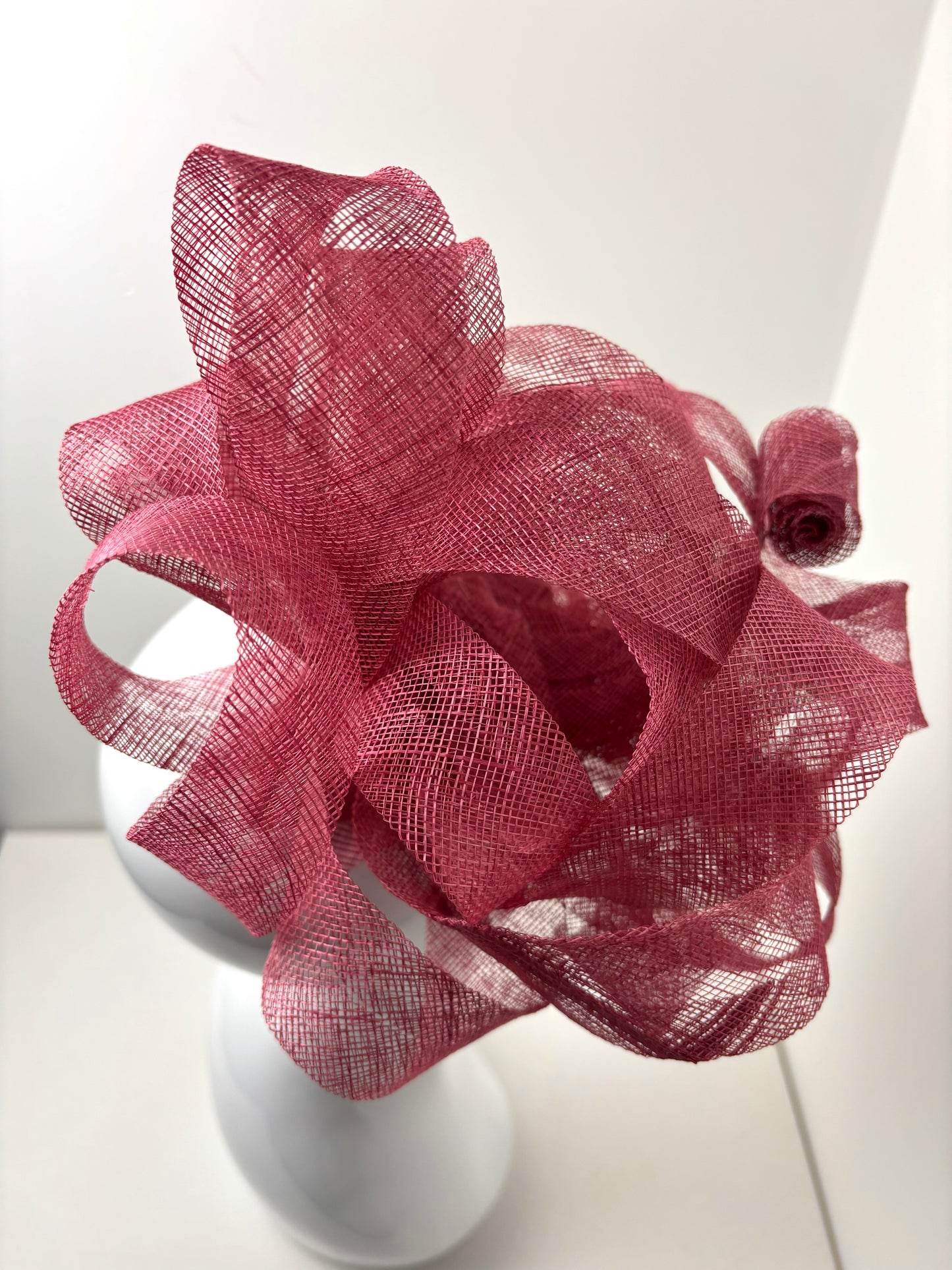 Bespoke Victorian Rose Structured Loop Fascinator