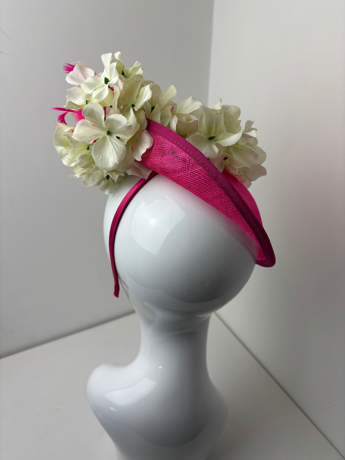 Bespoke Ophelia Pink Floral Fascinator