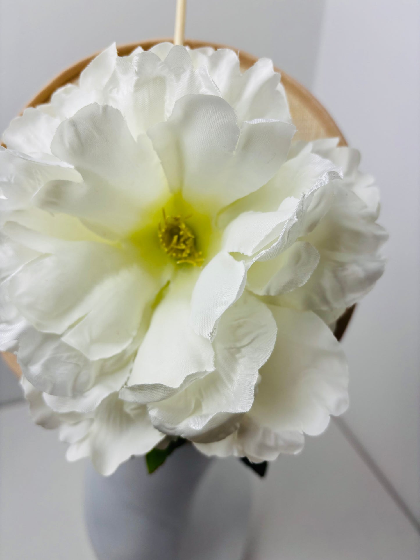 Bespoke Peony Gold and Cream Fascinator