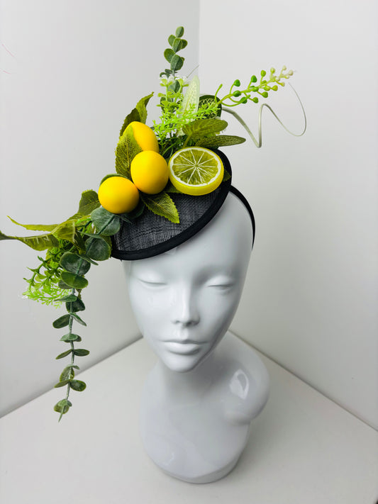Bespoke Lemon Fruit Percher Fascinator