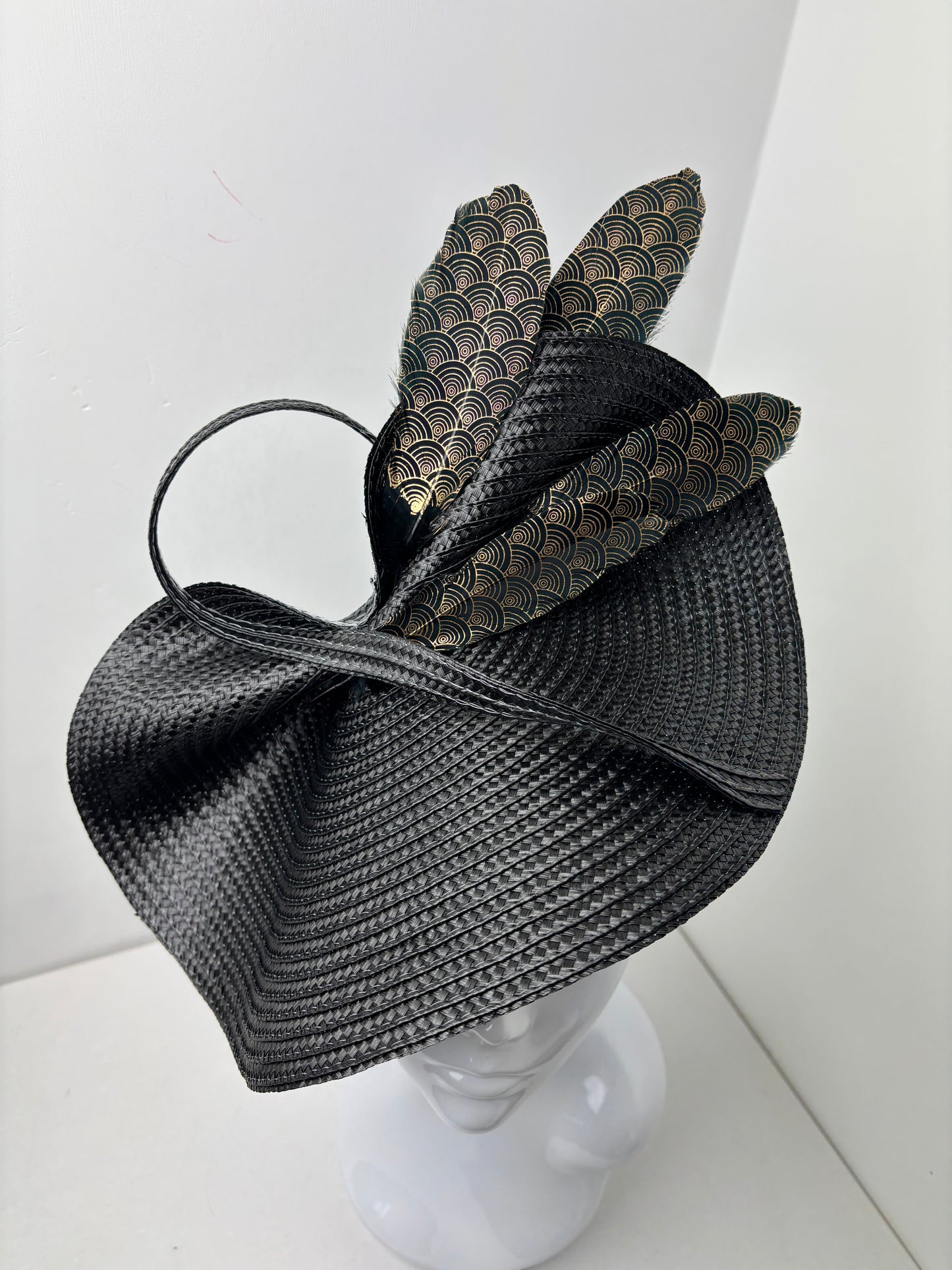 Bespoke Black and Gold Woven Hatinator