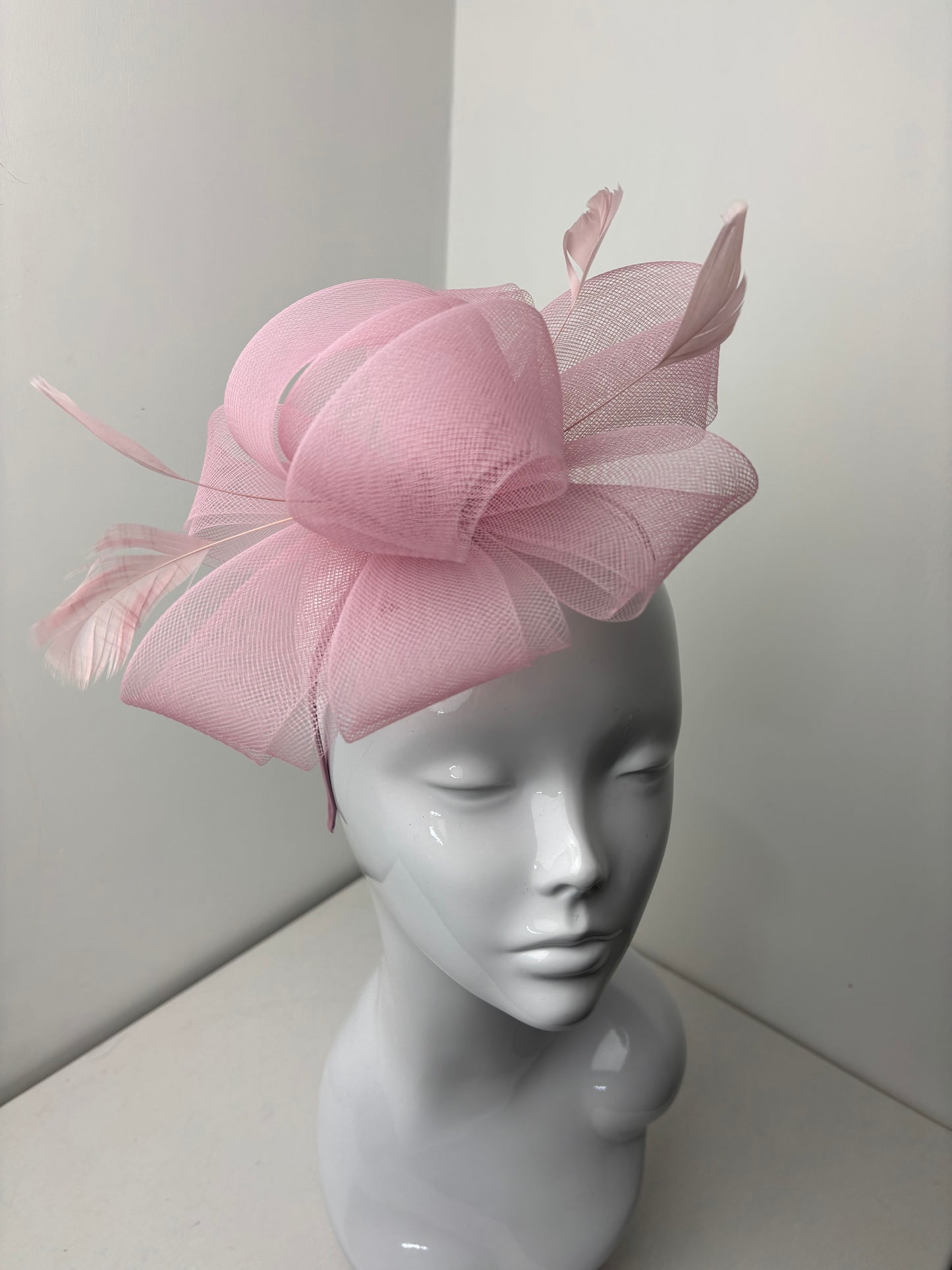 Blush Pink Loop Fascinator