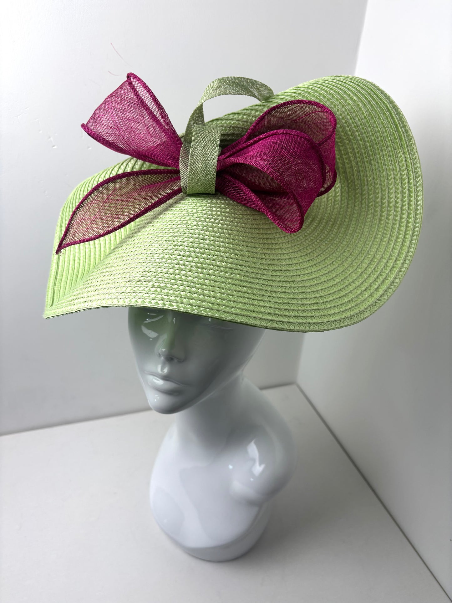Bespoke Lime & Fuchsia Pink Woven Hatinator