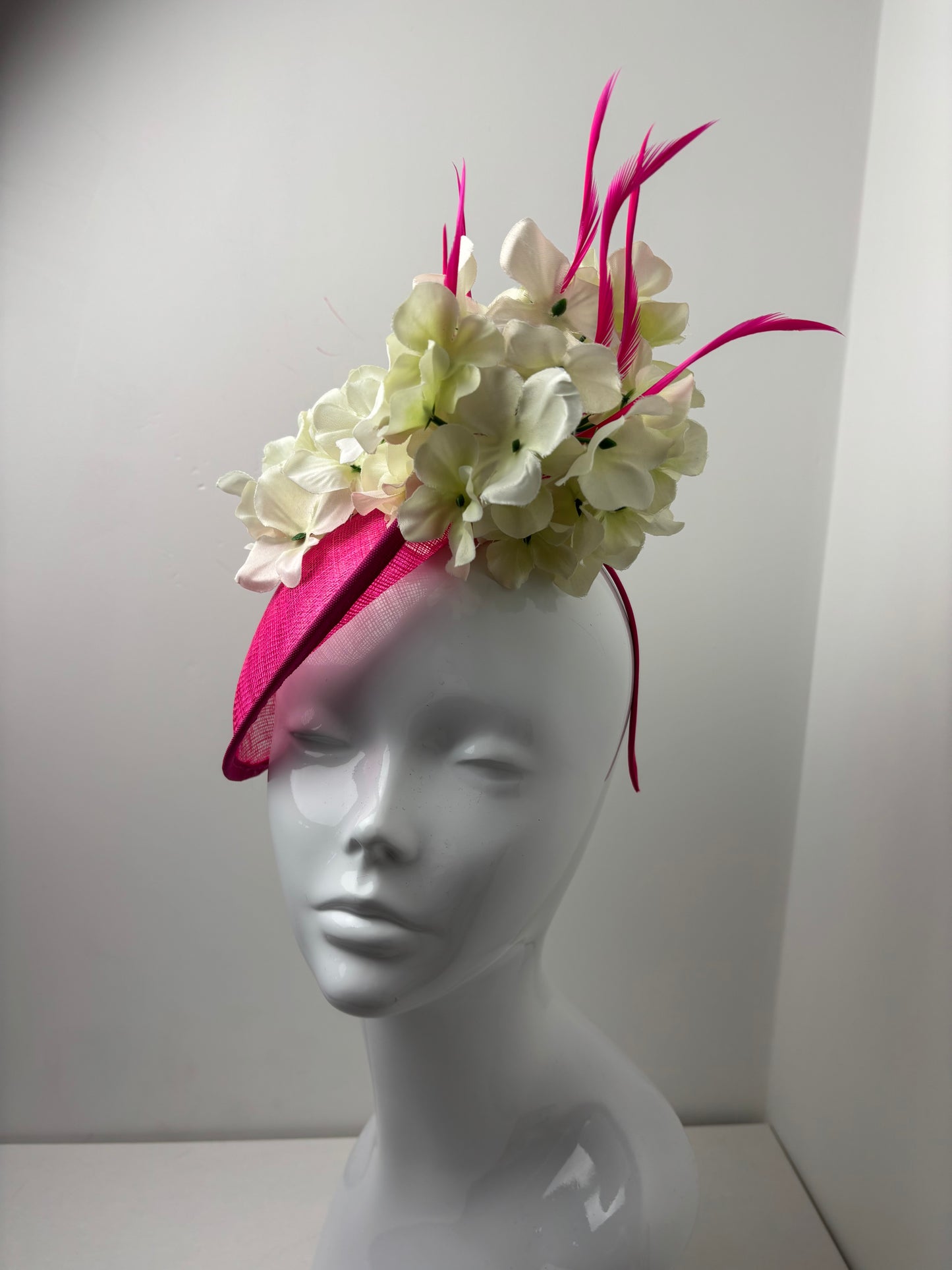 Bespoke Ophelia Pink Floral Fascinator