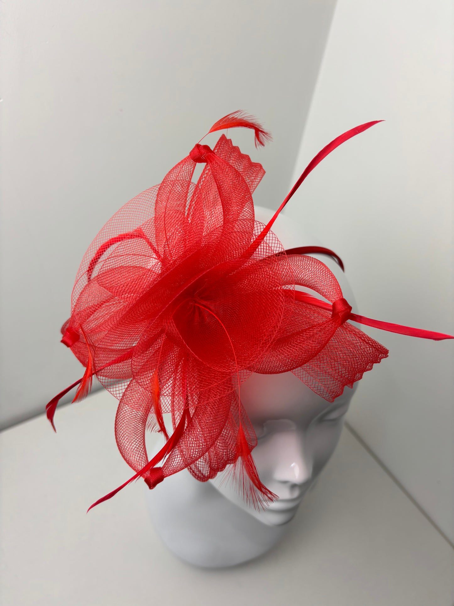 Promise Red Loop Fascinator