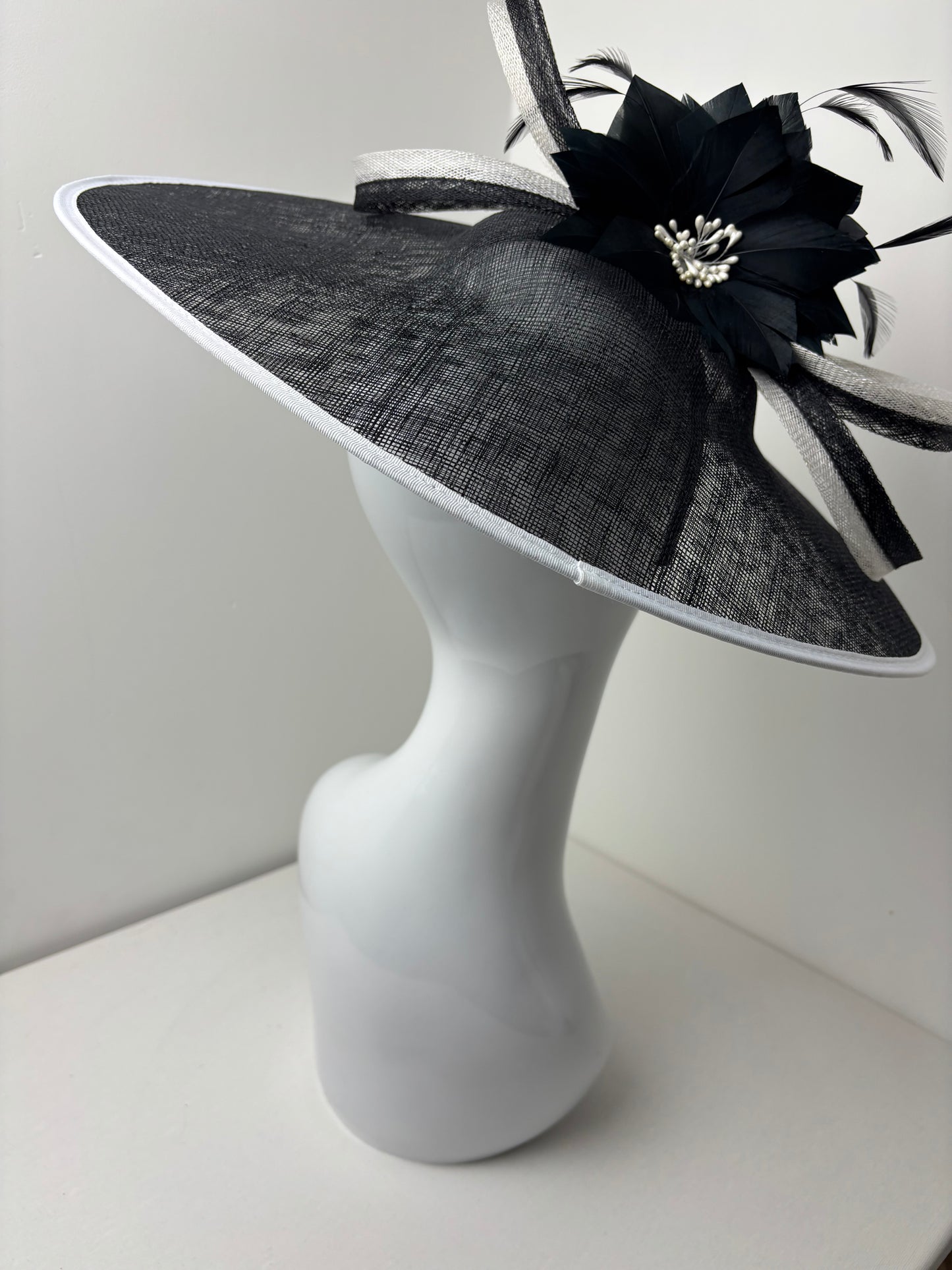 Oversized Large Black and White Hatinator