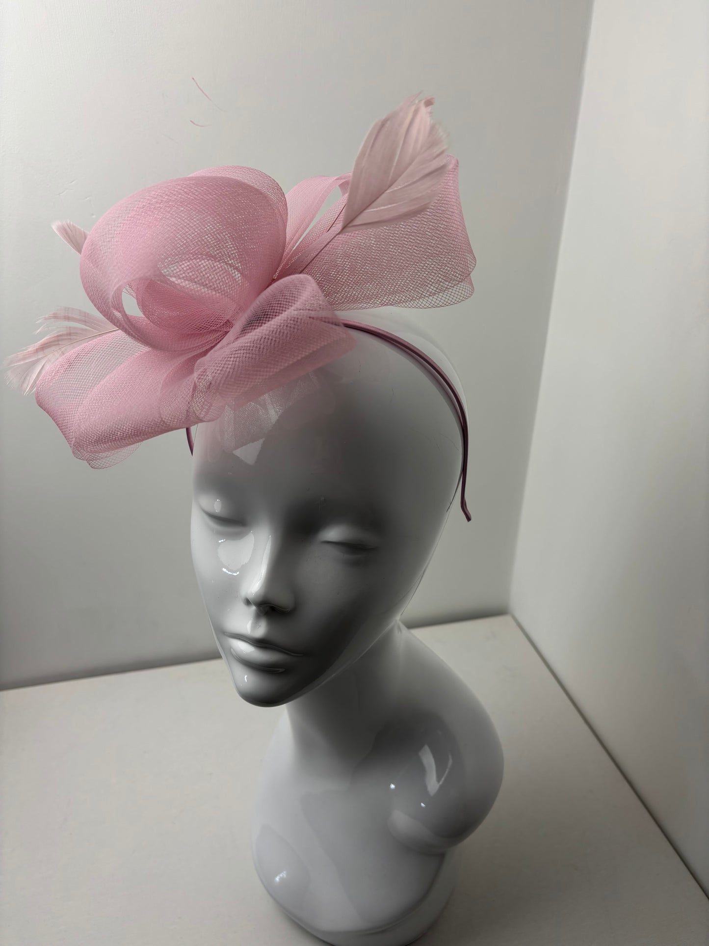 Blush Pink Loop Fascinator