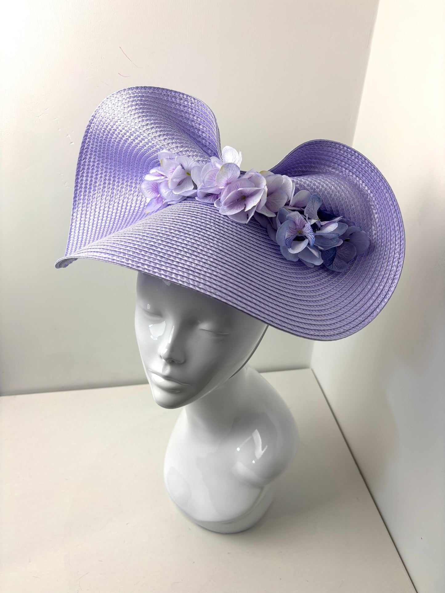 Bespoke Lilac Floral Sculpted Fascinator