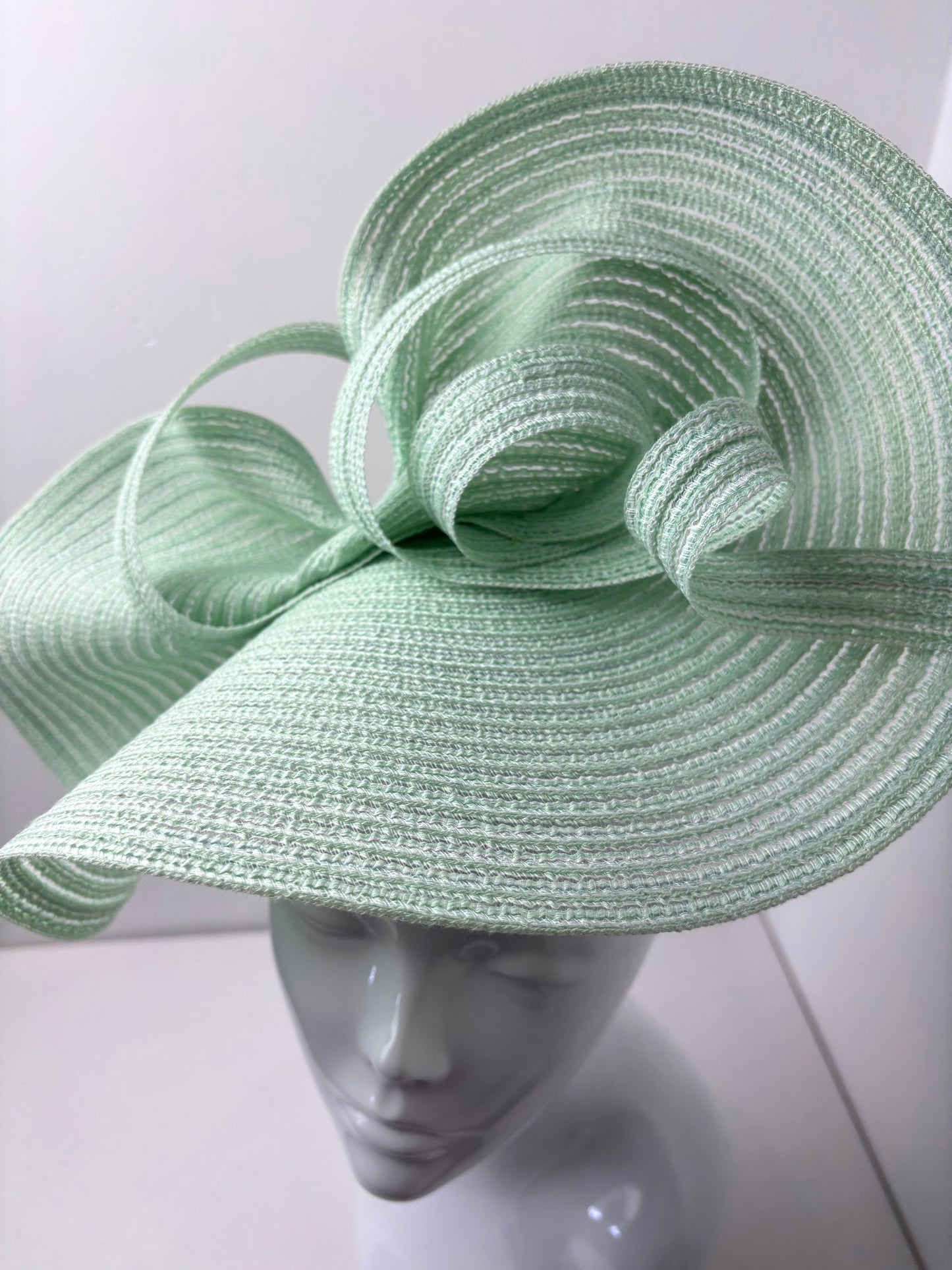 The Lindisfarne Mint Green Sculptural Headpiece