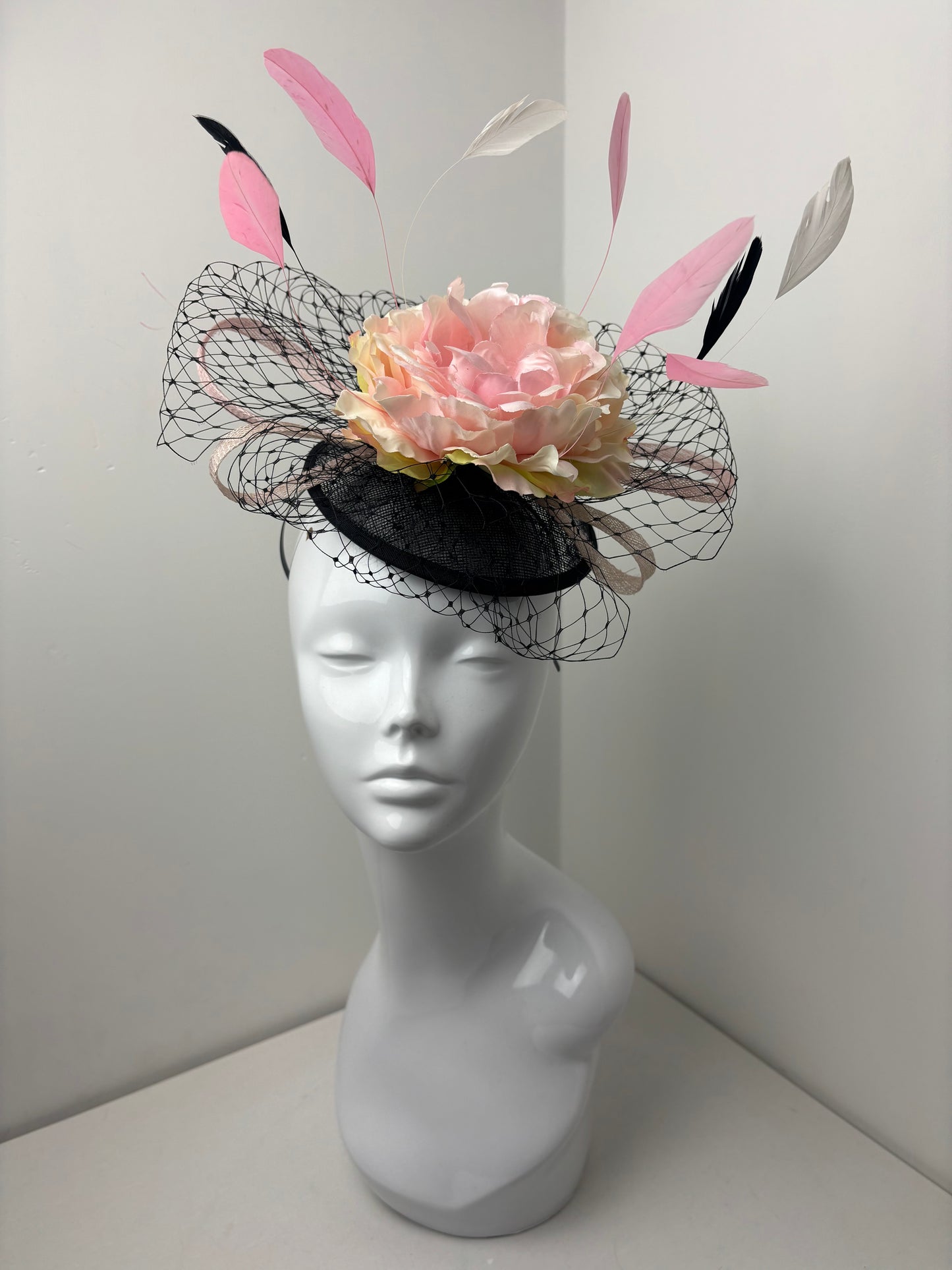 Bespoke One Off Floral Orbital Fascinator