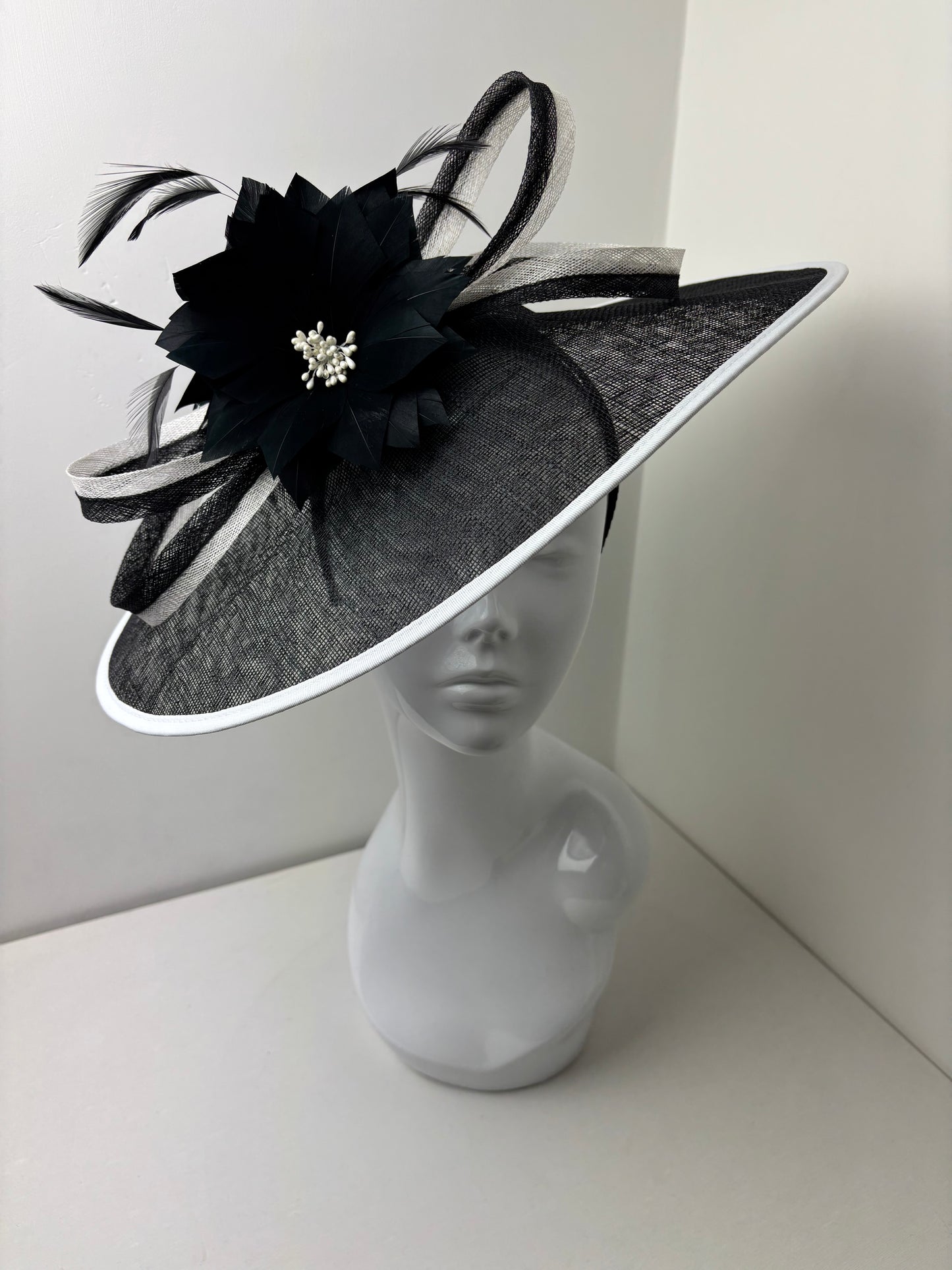 Oversized Large Black and White Hatinator