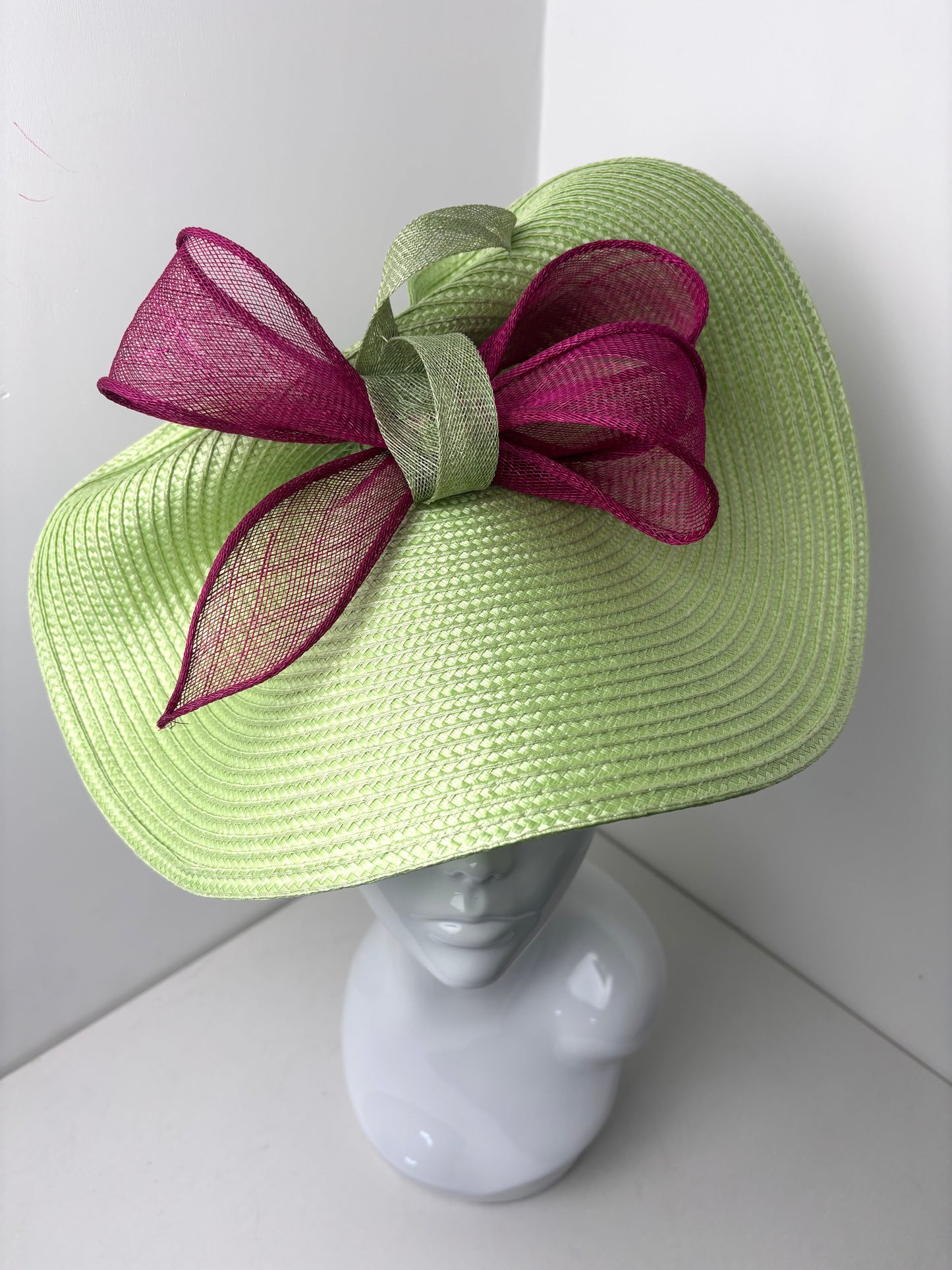 Bespoke Lime & Fuchsia Pink Woven Hatinator