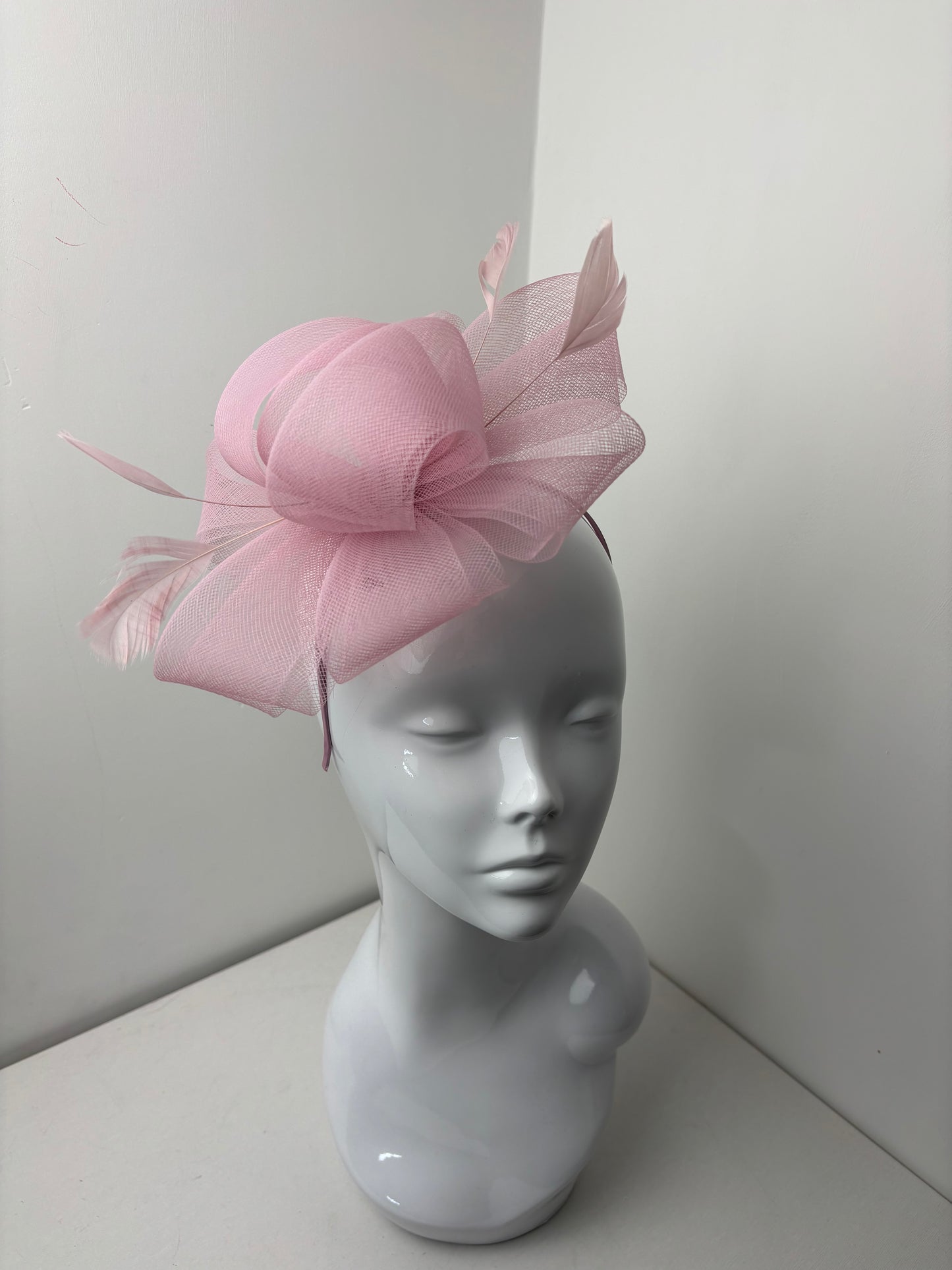 Blush Pink Loop Fascinator