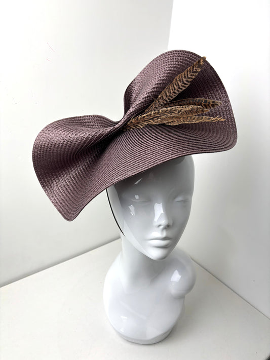 Bespoke Chocolate Brown Sculpted Hatinator