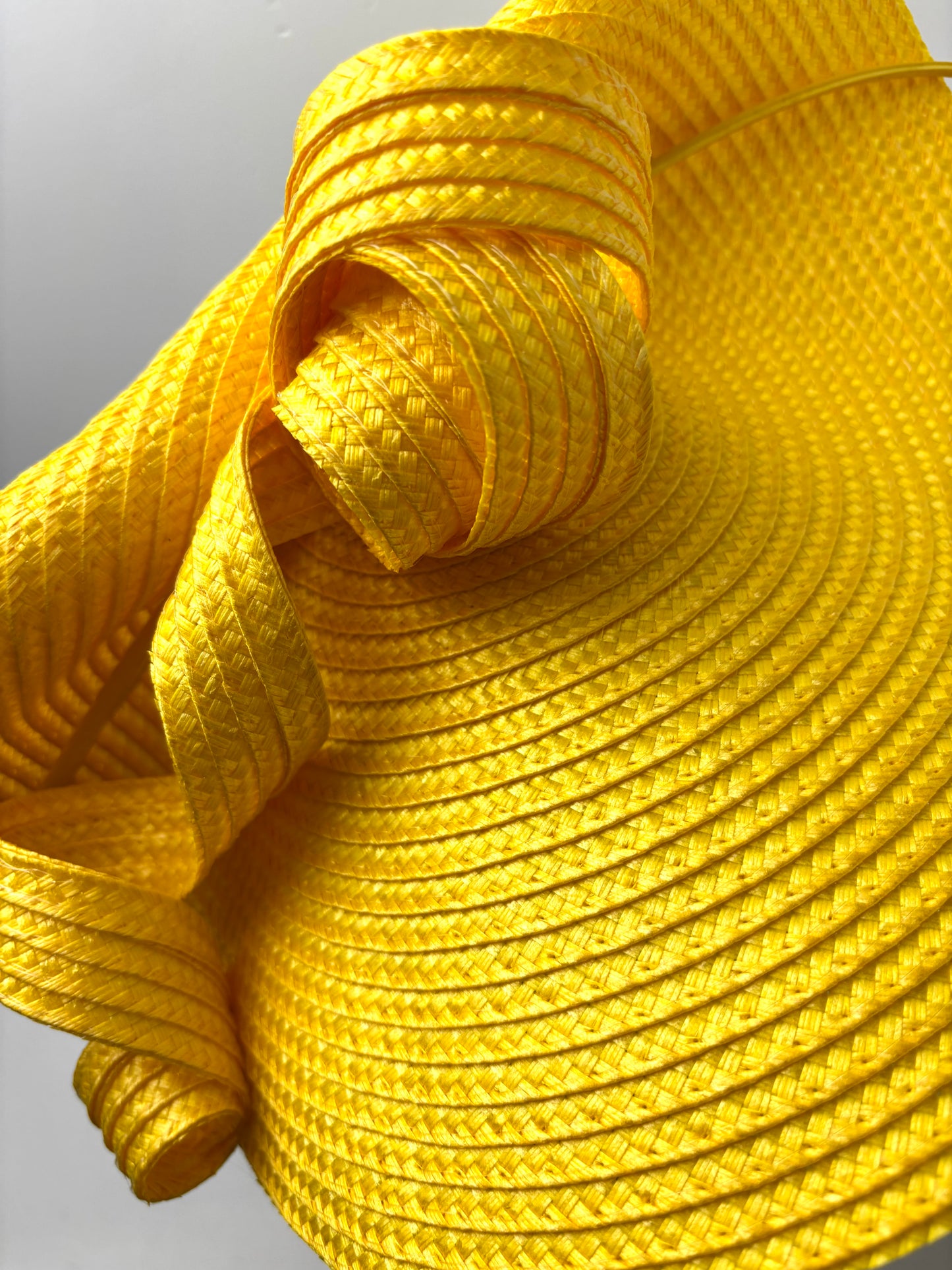 Bespoke Radiant Yellow Sculptural Fascinator Hat