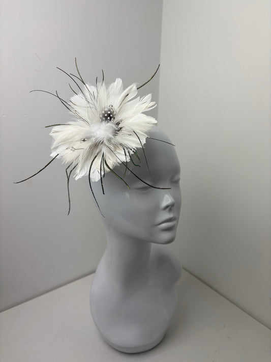 Bespoke Vintage Feather Fascinator Corsage
