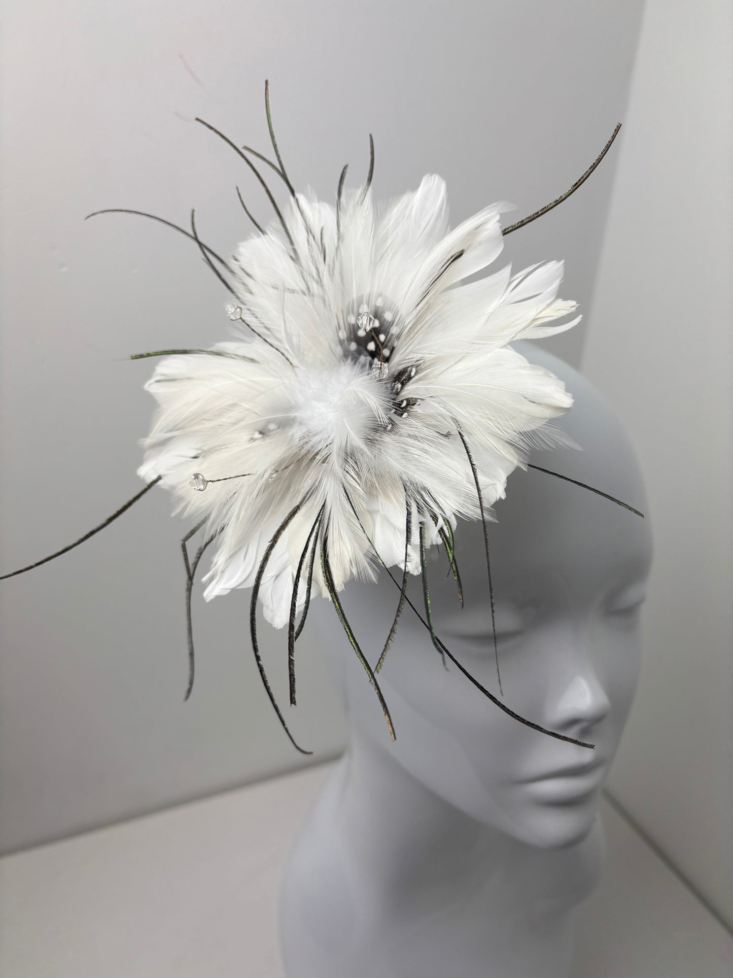 Bespoke Vintage Feather Fascinator Corsage