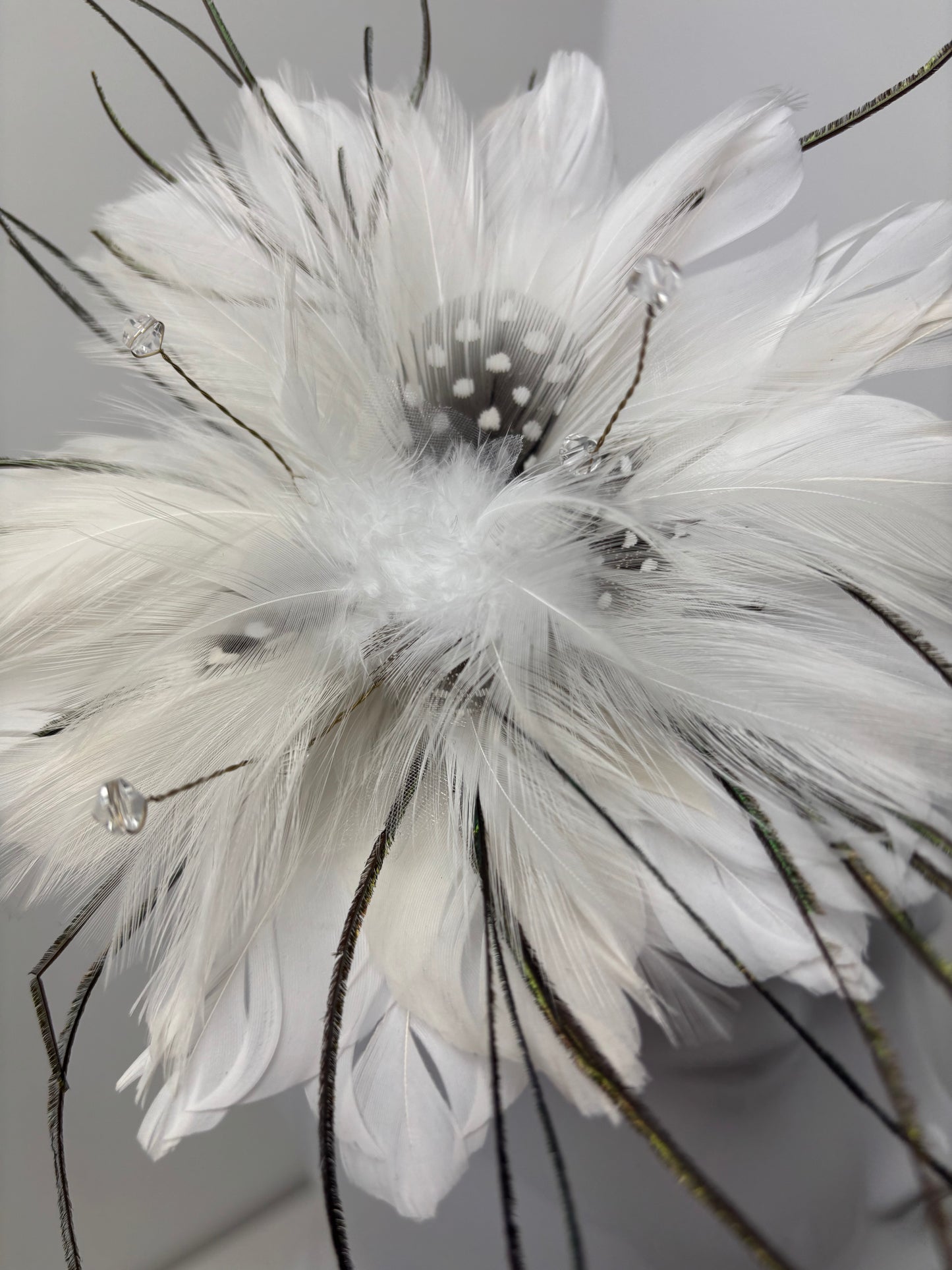 Bespoke Vintage Feather Fascinator Corsage