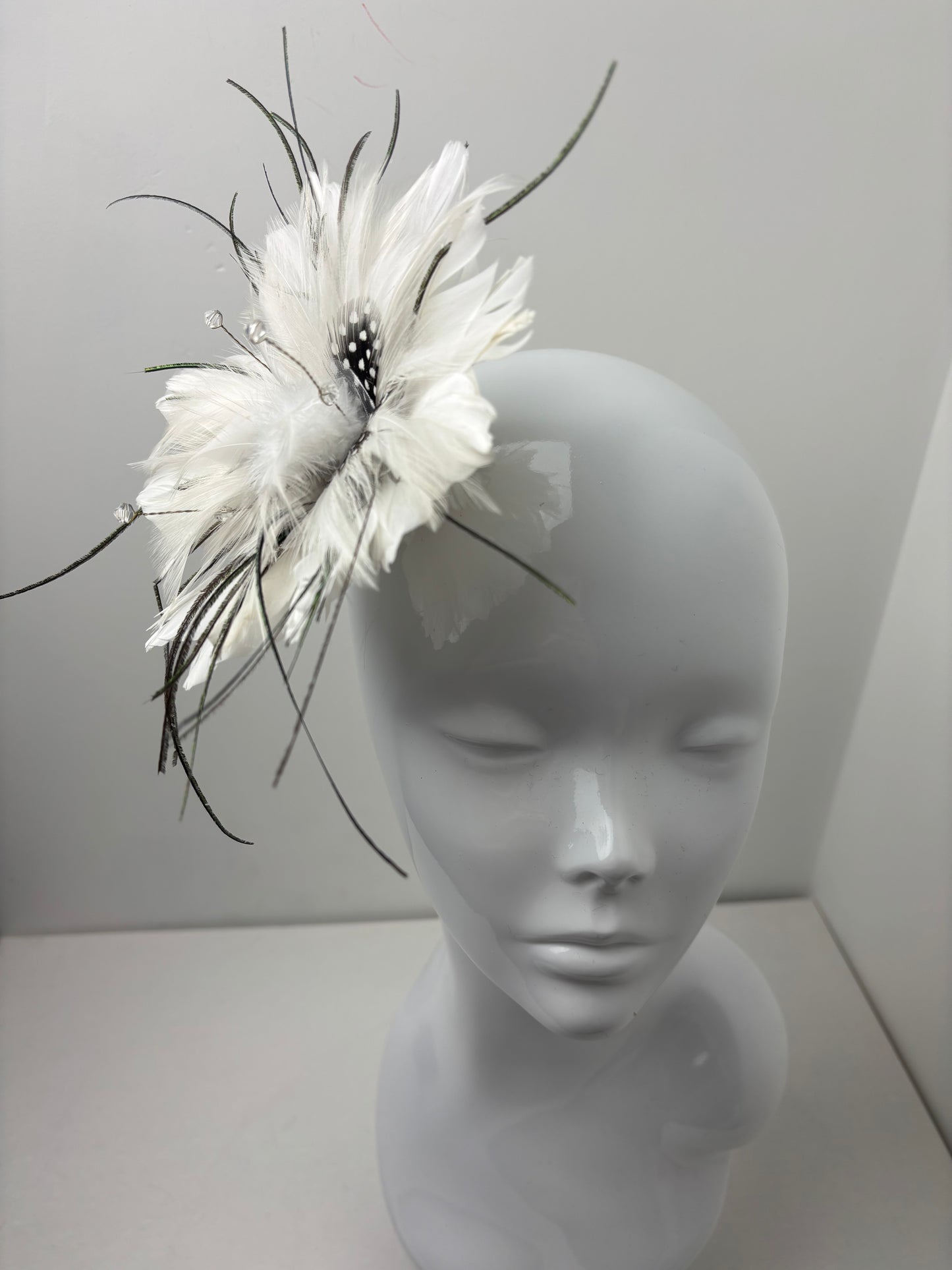 Bespoke Vintage Feather Fascinator Corsage