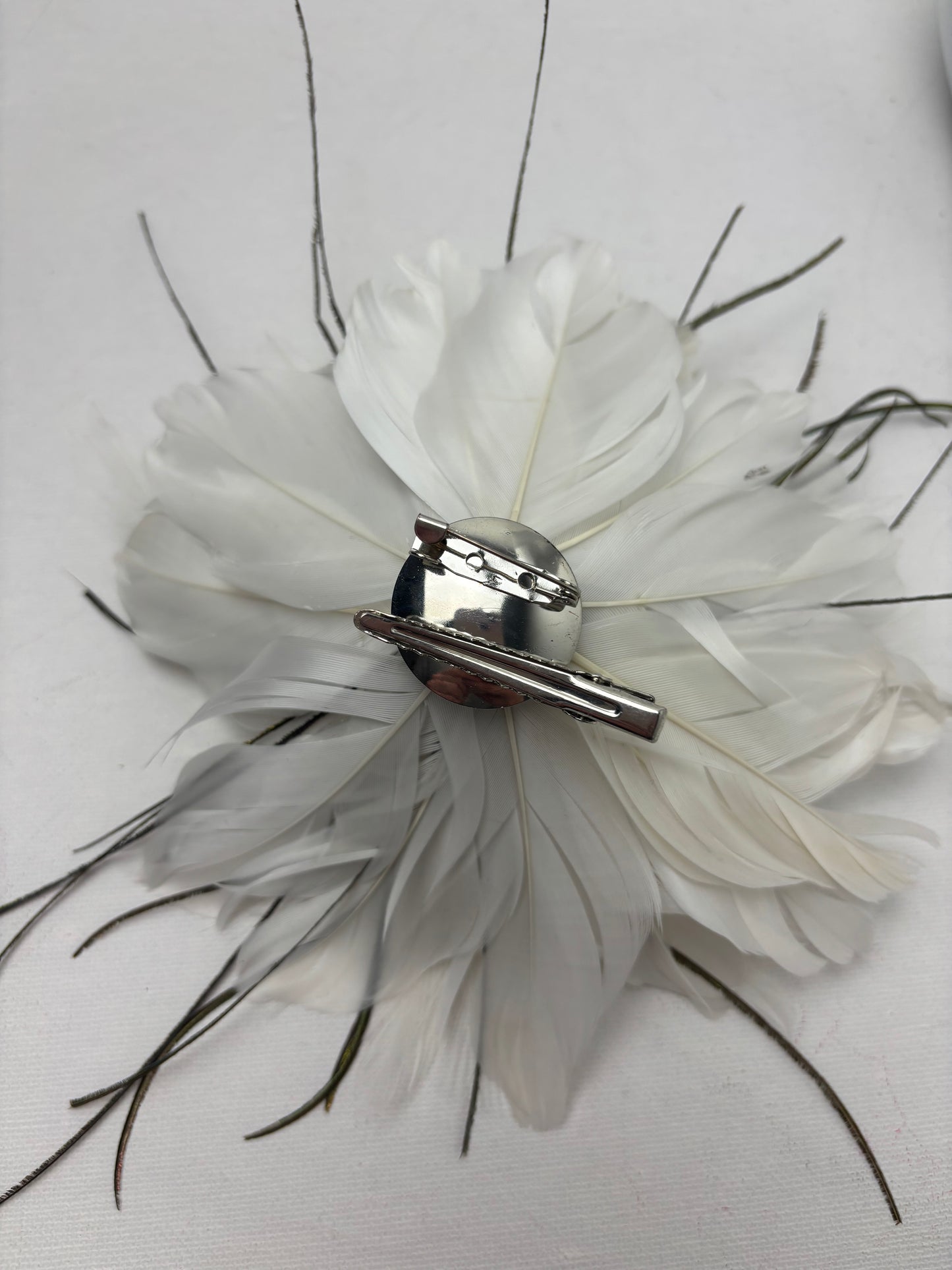 Bespoke Vintage Feather Fascinator Corsage