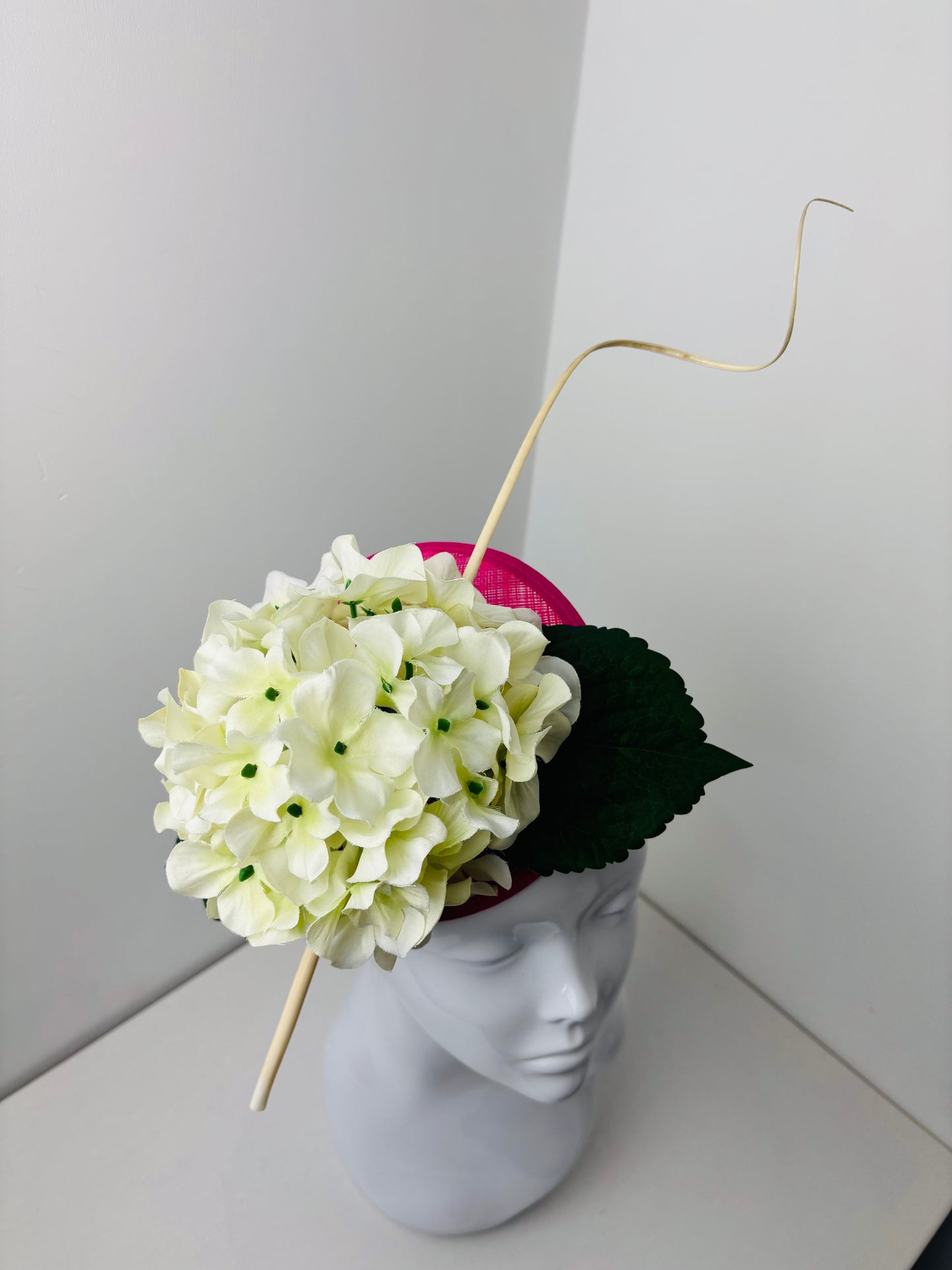 Bespoke Cream Floral Quill Fascinator